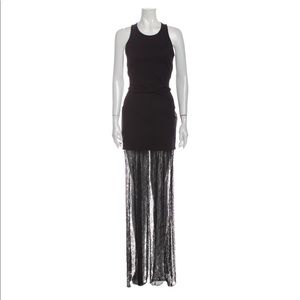 SOLD ✨HP✨ NWT Maje Elue Lace Bottom Maxi Dress French 3, M/L